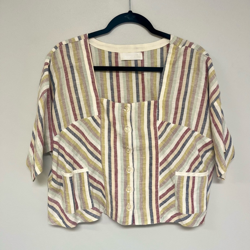 Button Up Relaxed Fit Top